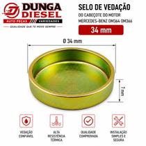 Selo de Vedação do Cabeçote do Motor Mercedes-Benz OM364 OM366 VIPES 34mm