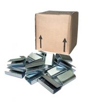 Selo Grampo Metálico Para Fita Pet Verde de 16mm com 1000 grampos