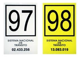 Selo Licenciamento 97 E 98 - (kit C 2und) Opala, Fusca, Gol Selo Licenciamento 97 E 98 - (kit C 2und) Opala, Fusca, Gol