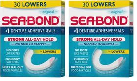Selos Adesivos Sea Bond Secure Original para Dentadura - 60 Unidades Selos Adesivos Sea Bond Secure Original para Dentadura - 60 Unidades