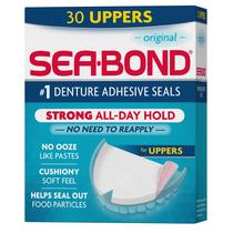 Selos Adesivos Sea Bond Secure Original para Dentadura Superior - 30 Unidades Selos Adesivos Sea Bond Secure Original para Dentadura Superior - 30 Unidades