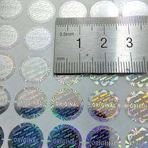 Selos Holográficos Prateados De 12mm 100pcs Etiquetas De Garantia À Prova De Violação Selos Holográficos Prateados De 12mm 100pcs Etiquetas De Garantia À Prova De Violação