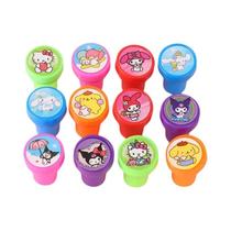 Selos Kawaii Sanrio 12PCS Innamoroll Kuromi Melody Pochacco Pompompurin Prêmios De Festa Para Selos Kawaii Sanrio 12PCS Innamoroll Kuromi Melody Pochacco Pompompurin Prêmios De Festa Para