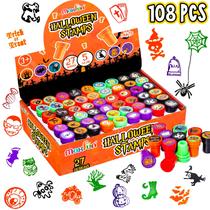 Selos variados de Halloween Max Fun, 108 unidades para festas infantis