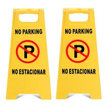 Sem placa de estacionamento HISVISION Outdoor, pacote com 2 unidades dobráveis de 26 x 12 cm