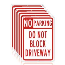 Sem placa de estacionamento OLANZU, alumínio de 10 x 14 polegadas (pacote com 6)