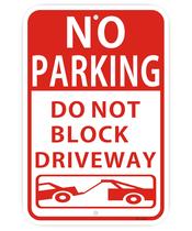 Sem sinal de estacionamento, alumínio refletivo Lxysign 45x30cm (1 pacote)