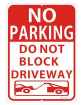 Sem sinal de estacionamento Lxysign Não bloqueie a calçada, 25x35cm, alumínio