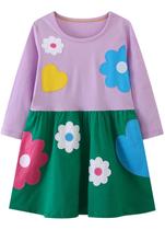 Sem vestimentas, feminino, casual, algodão, manga comprida, festa 7T com flores Sem vestimentas, feminino, casual, algodão, manga comprida, festa 7T com flores