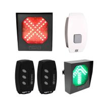 Semáforo led controle tx déco suporte articular e botoeira