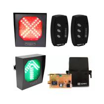 Semáforo Led Direcionável 152 Leds Bivolt Receptor Controles Semáforo Led Direcionável 152 Leds Bivolt Receptor Controles