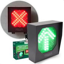 Semáforo Led Direcionavel Painel Indicador Verde Vermelho Semáforo Led Direcionavel Painel Indicador Verde Vermelho
