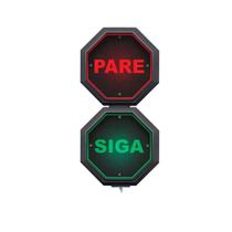 Semáforo Sinalizador Led Pare Siga SF102 Gp Control