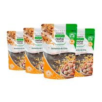 Semente Chia 100% Orgânica Kit 4 Qualidade Superior Premium 100g