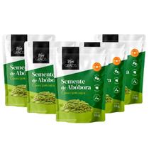 Semente de abóbora sem casca crua 1kg - viva grãos kit com 5 Semente de abóbora sem casca crua 1kg - viva grãos kit com 5