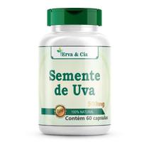 Semente De Uva- 60 Cápsulas 500Mg (Vitis Vinifera) 1 Pote