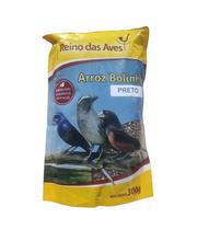 Semente Reino das Aves - Arroz Bolinha Preto 300g Semente Reino das Aves - Arroz Bolinha Preto 300g