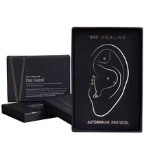 Sementes Auriculares Vie Healing em Ouro 24K para Controle da Dor por Acupressão Sementes Auriculares Vie Healing em Ouro 24K para Controle da Dor por Acupressão