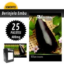 Sementes de Berinjela Embú 25 pacotes 400mg