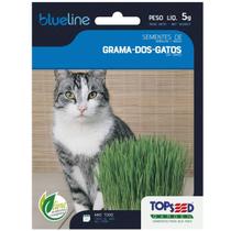 Sementes de Grama dos Gatos (Cat Grass) Blueline TOPSEED