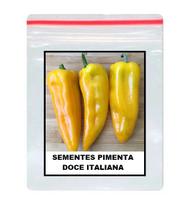 Sementes de Pimenta Híbrida Tuane / Doce Italiana 100 unidades Sementes de Pimenta Híbrida Tuane / Doce Italiana 100 unidades
