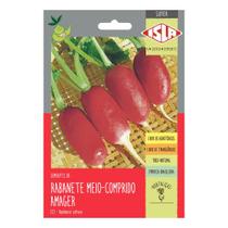 Sementes de Rabanete Meio Comprido Amager Vermelho Isla 4,5g