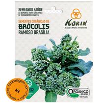 Sementes Orgânicas de Brócolis Ramoso Brasília (4g) KORIN