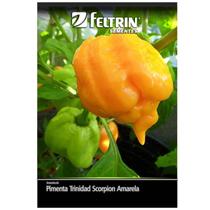 Sementes Pimenta Arara Trinidad Scorpion Amarela FELTRIN