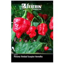 Sementes Pimenta Cowboy Trinidad Scorpion Vermelha FELTRIN Sementes Pimenta Cowboy Trinidad Scorpion Vermelha FELTRIN