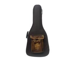 Semi case 91 guitars elegant semi case violao folk - marrom