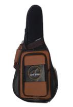 Semi Case Bag Cavaco Cavaquinho Em Lona Preto Com Pelúcia