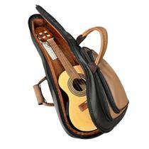 Semi Case Para Cavaco Titanium Preto/Marrom Com Pelúcia