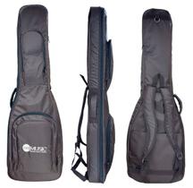 Semi case rígida p/ guitarra marrom "ams"