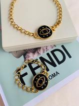 Semi Joia Conjunto colares e pulseira olho grego esmaltado