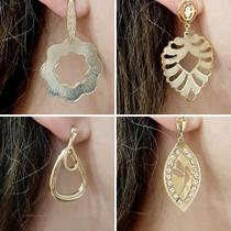 Semi Joias Banhadas A Ouro Para Revenda Kit 8 Peças - Jady Joias