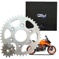 Semi Kit Coroa e Pinhão 42/14t Gsw - Ktm Duke 200 (2015-2021) Semi Kit Coroa e Pinhão 42/14t Gsw - Ktm Duke 200 (2015-2021)
