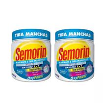 Semorin Alvejante Tira Manchas em Pó Oxy Power White Kit com 2 Unidades de 400g