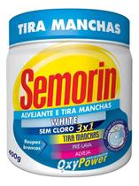 Semorin Tira Manchas Pó Roupas Coloridas Oxy White 1un 400g Semorin Tira Manchas Pó Roupas Coloridas Oxy White 1un 400g