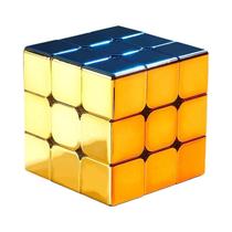 SengSo Magnético Golden Magic Cube Toy, Cube Puzzle, Velocidade, Picube M3, 3x3 Metal, 3x3