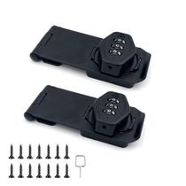 Senha de gabinete: Rotary Hasp Locks VOLUKA, 4 polegadas, 2 unidades Senha de gabinete: Rotary Hasp Locks VOLUKA, 4 polegadas, 2 unidades