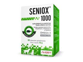 Seniox 1000 mg - 30 cápsulas - suplemento cães e gatos - AVERT