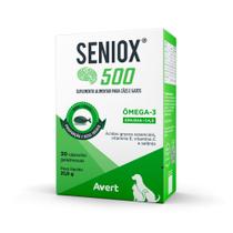 Seniox 500mg Suplemento Alimentar Cães e Gatos 30 Cápsulas - Avert