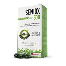 Seniox 500mg Suplemento Pet Idoso Omega 30 Cápsulas Avert