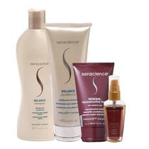 Senscience Balance Duo Home Care True Hue Color Oleo 55ml e Renewal Mask 150ml