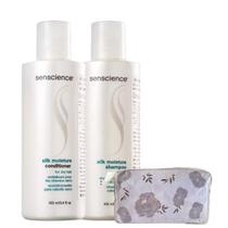 Senscience Silk Moisture Mini Kit 2x100ml + Necessarie