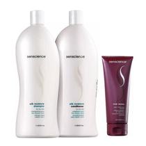 Senscience Silk Moisture Shampoo+Condicionador 1L+Máscara Inner Restore Deep Moisturizing 200ml