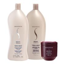 Senscience Smooth Shampoo + Condicionador 1L + Inner Hidratação 500ml