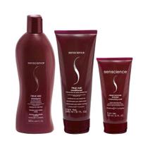 Senscience True Hue Shampoo 280ml + Condicionador 240ml + Máscara Inner Restore Intensif Moisturizing 150ml