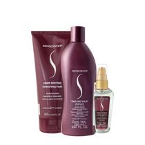 Senscience True Hue Violet Shampoo Máscara Moisturizing e Óleo (3 produtos) Senscience True Hue Violet Shampoo Máscara Moisturizing e Óleo (3 produtos)
