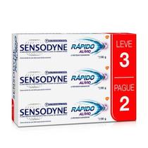 Sensodyne kit creme dental rápido alívio com 90g leve 3 pague 2